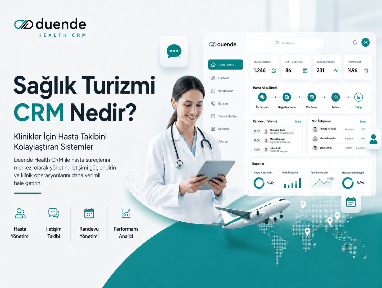 Sağlık Turizmi CRM Nedir? Klinikler İçin Hasta Takibini Kolaylaştıran Sistemler