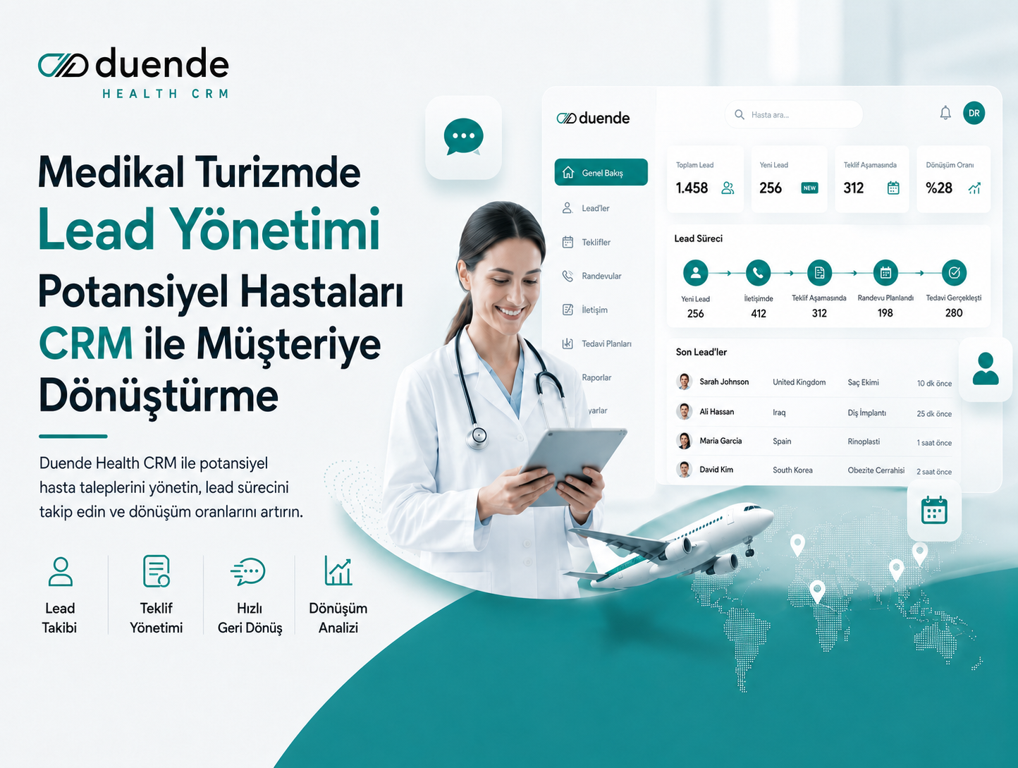 Medikal Turizmde Lead Yönetimi: Potansiyel Hastaları CRM ile Müşteriye Dönüştürme