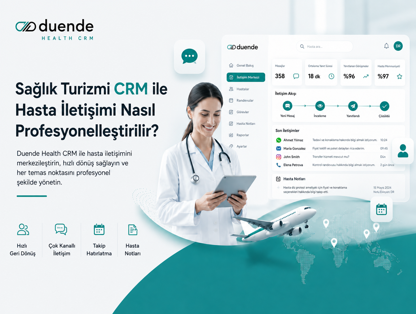 Sağlık Turizmi CRM ile Hasta İletişimi