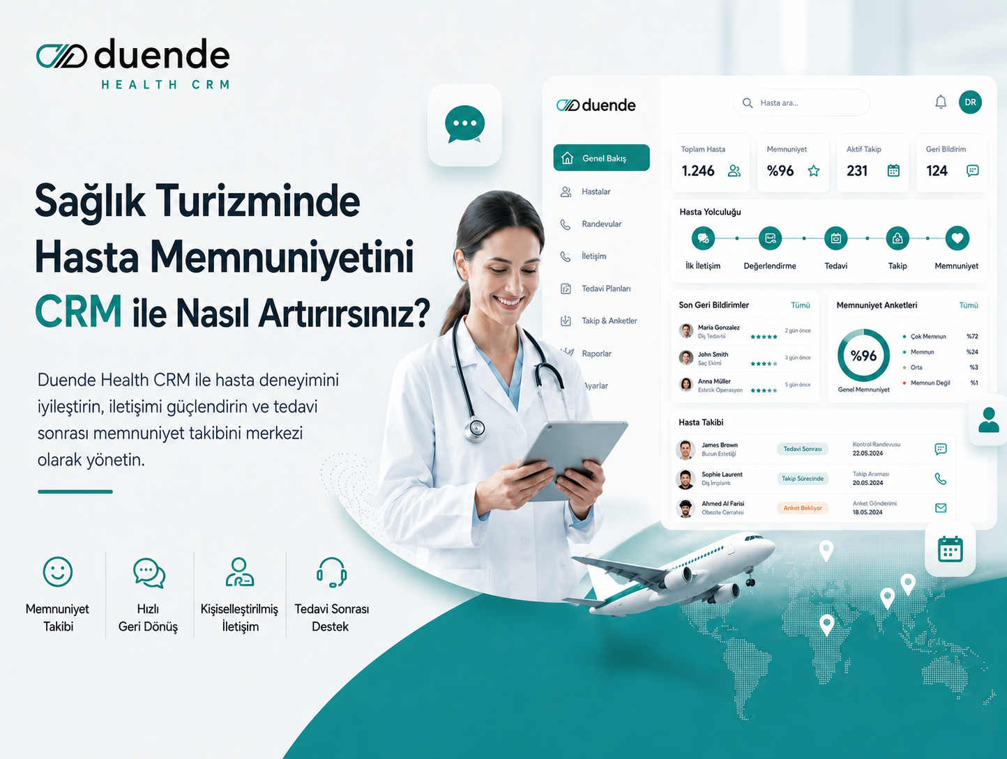 Sağlık Turizminde Hasta Memnuniyetini Artırmak İçin CRM Nasıl Kullanılır?